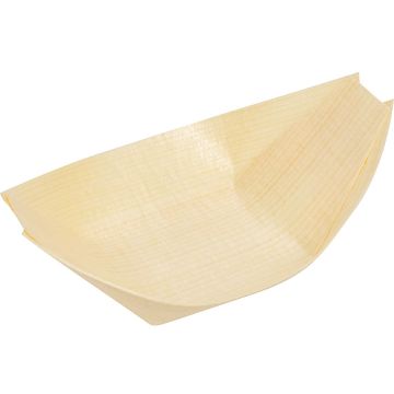 Photo Coupelle bateau pour amuse-bouche - 140 x 82 mm PAP STAR Pure