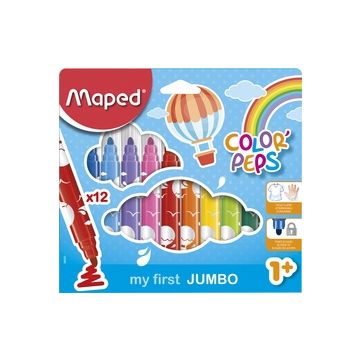 Étui de 12 feutres - Color'Peps Jumbo - Assortiment MAPED Image