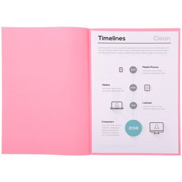 Sous-chemises pour dossier A4 Rose EXACOMPTA 850103E