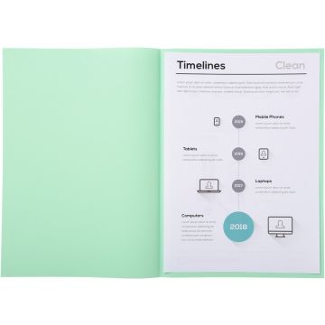 Sous-chemises pour dossier A4 Vert EXACOMPTA 850104E