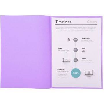 Sous-chemises pour dossier A4 Lilas EXACOMPTA 850116E
