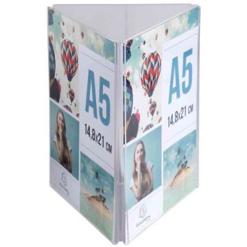 Chevalet Triptyque - A5 - Cristal : EXACOMPTA Office image