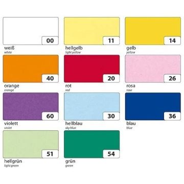 Papier Transparent - Vert clair - 505 x 700 mm : FOLIA Visuel