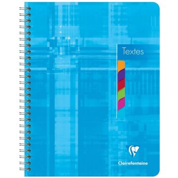 Cahier de textes reliure spirale - 170 x 220 mm : CLAIREFONTAINE Modèle