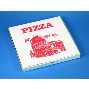 Carton à Pizza carré - 330 x 330 x 30 mm : STARPAK Lot de 100 Visuel