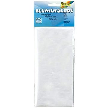 Papier de Soie - Blanc - 500 x 700 mm : FOLIA Lot de 10 Visuel