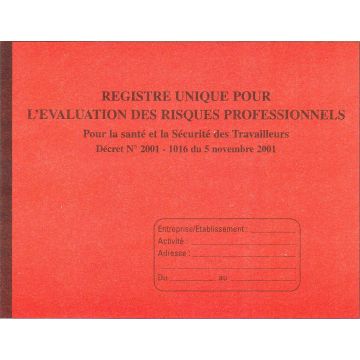 ELVE 9423 : Registre Evaluation des risques professionnels (ERP) du personnel en entreprise