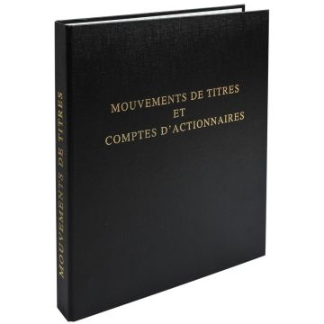 Registre Mouvements de Titres Comptes d'Actionnaires LE DAUPHIN Modèle 944D