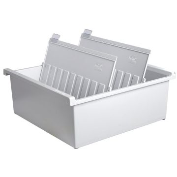 Bac pour 1200 fiches  - Format A4 - Gris lumière EXACOMPTA 52540D