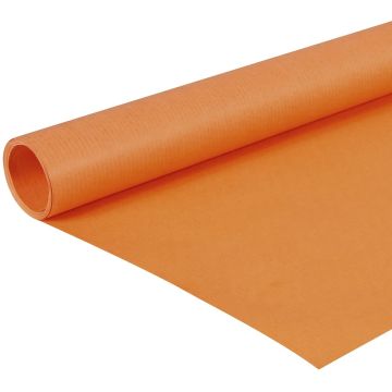 Papier Cadeau uni - Orange - 0,70 x 3 m : CLAIREFONTAINE Image