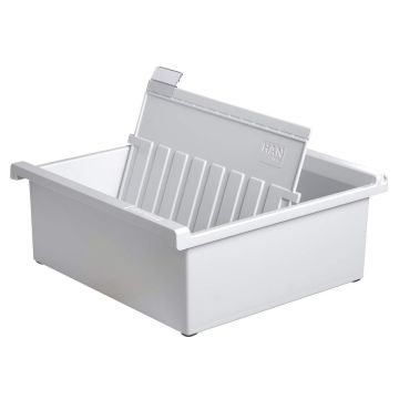 Bac pour 800 fiches - Format A5 - Gris clair : HAN