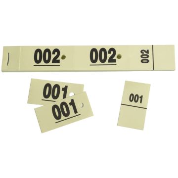 Ticket vestiaire Jaune Carnet Exacompta 96609E  Coupon