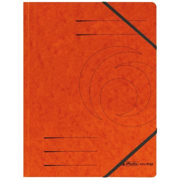 Chemise à élastiques A4 - Orange : HERLITZ Easyorga Photo