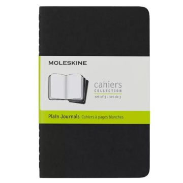 Carnet de Notes Uni 21 x 13 cm - Noir MOLESKINE Lot de 3