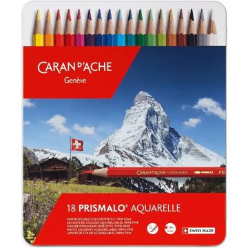 Étui de 18 Crayons de couleurs Prismalo - Assortiment : CARAN D'ACHE Modèle