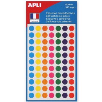 Pastilles 8 mm - Couleurs assorties : AGIPA Lot de 385 image