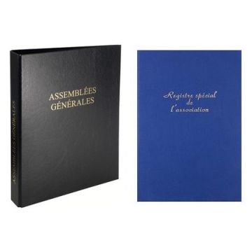 Registre assemblée Registre spécial Association 