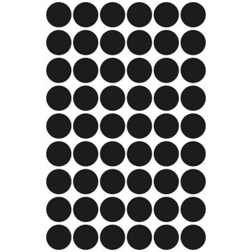 Photo Pastilles adhésives 12 mm - Noir AVERY Étiquettes rondes