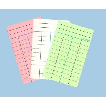 Fiches Bibliothèques - Vert - 4 Colonnes ELVE B754V Fournitures image