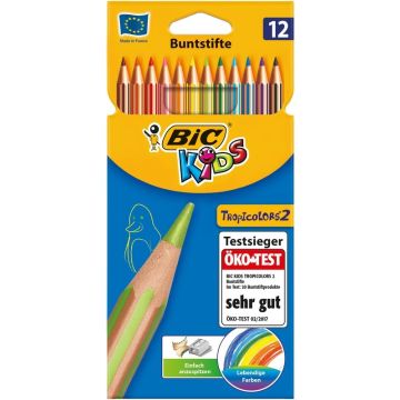 Étui de 12 Crayons de couleur - Tropicolors : BIC KIDS Modèle