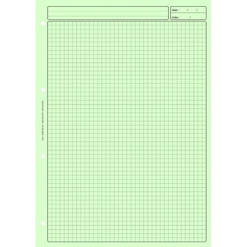 BLOC AUDIT Bleu 3 colonnes avec en-tête - Feuille de travail ELVE 2632