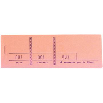 Passe-partout Rose Carnet de tickets Coupon Modèle
