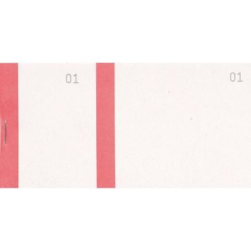 Bloc Vendeur Rouge Carnet de 100 tickets COGIR 7033