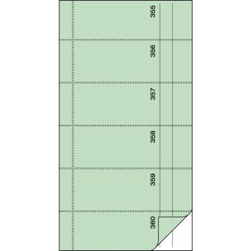 BON NUMEROTE Carnet autocopiant de Bon Vert (SIGEL BO091)