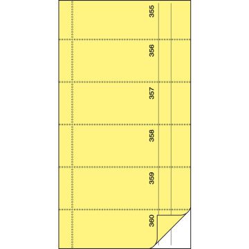 BON NUMEROTE Carnet autocopiant de Bon Jaune (SIGEL BO096)