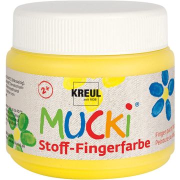 Gouache aux doigts pour Textile MUCKI - 150 ml - Jaune : KREUL Visuel