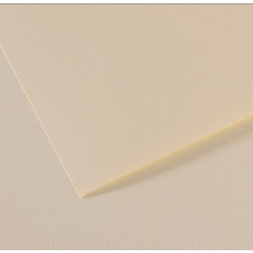 Feuille de Papier dessin Mi-teintes - 500 x 650 mm - Crème pastel : CANSON Image