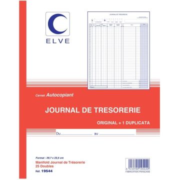 Photo TRESORERIE - Carnet autocopiant Dupli - 297 x 235 mm ELVE 