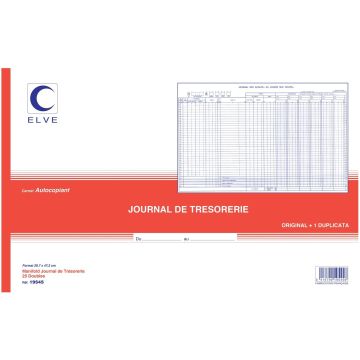 Photo ACHATS-TRESORERIE - Carnet autocopiant Dupli - 297 x 476 mm ELVE 