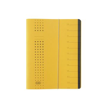ELBA 400001991 : Trieur à élastique 12 compartiments - Jaune