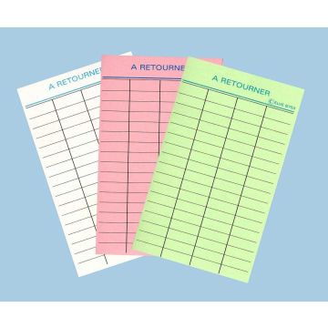 Fiches Bibliothèques - Rose - A retourner ELVE B753R Fournitures modèle