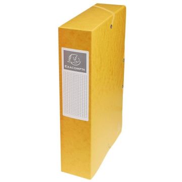 Boîte de classement Carte lustrée - Dos 60 mm - Jaune EXACOMPTA Image