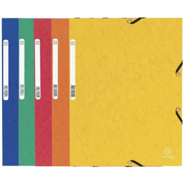 Chemise à élastiques 3 rabats - Assortiment : EXACOMPTA Carte lustrée Modèle