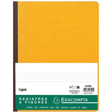 EXACOMPTA 6420E : Registre ligné et folioté - couverture