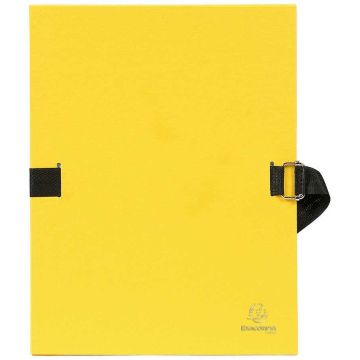 Chemise à sangle toilée - Jaune - Dos extensible : EXACOMPTA Image