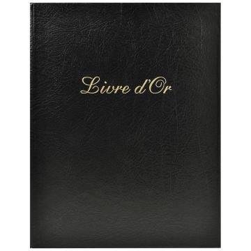 Livre d'or - Cuir Alpille - Noir - 260 x 220 mm EXACOMPTA Image