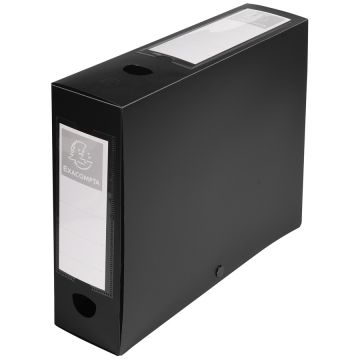 Boîte de classement à pression - Dos 80 mm - Noir EXACOMPTA Modèle
