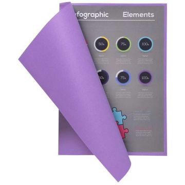 Sous-Chemises A4 FLASH 80 - Lilas EXACOMPTA Lot de 100 Image