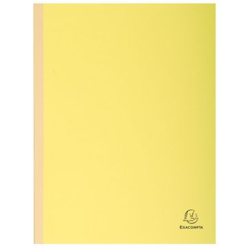 EXACOMPTA  chemises à soufflet dos toilé - Jaune canari (Papier recyclé)