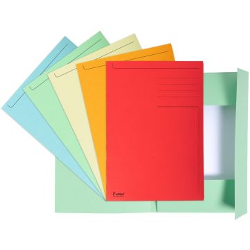 EXACOMPTA : Chemises imprimées à 3 rabats - 245 x 350 mm - Assortiment 449000E