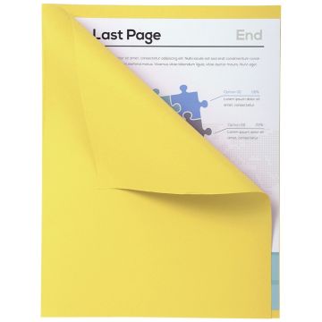 Lot de 100 Chemises A4 à bord décalé - Canari EXACOMPTA Forever 180 Visuel