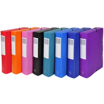 Boîte de classement PP Exabox Dos 60 mm Assortiment EXACOMPTA image