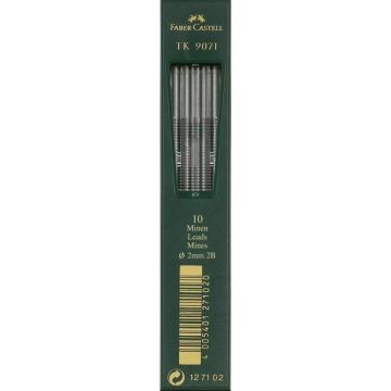 Lot de 10 mines de rechange TK 9071 - 2B : FABER CASTELL Image