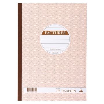 FACTURE carnet autocopiant Dupli A4 Le Dauphin 1232D