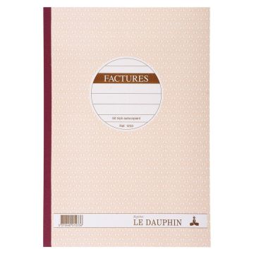 FACTURE carnet autocopiant Tripli - 297 x 210 mm Dauphin 1233D