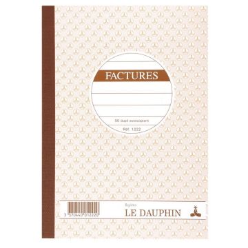 FACTURE Carnet autocopiant Dupli - 210 x 148 mm 1222D Le Dauphin